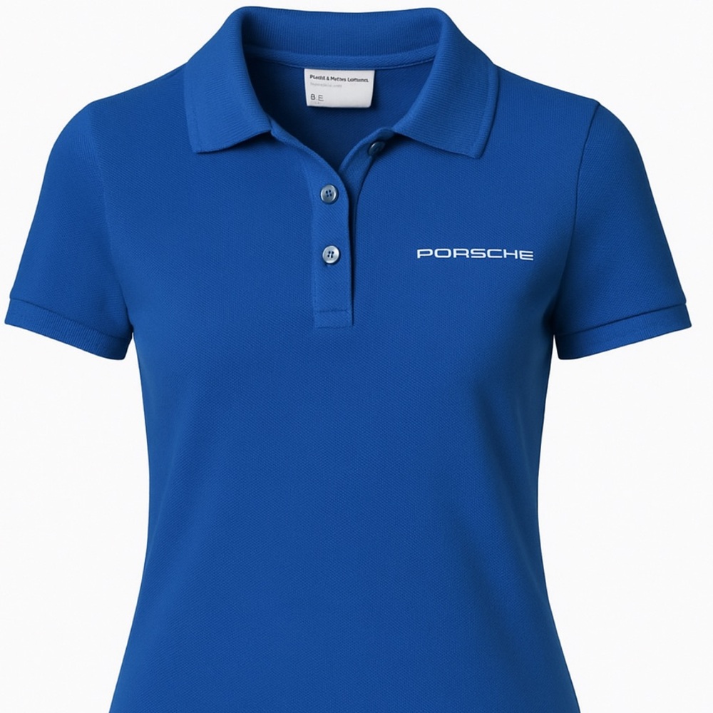 Porsche Lifestyle Women's Blue Polo Shirt - Size S